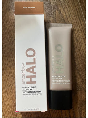 Smashbox Halo NIB tinted moisturizer with spf dark neutral